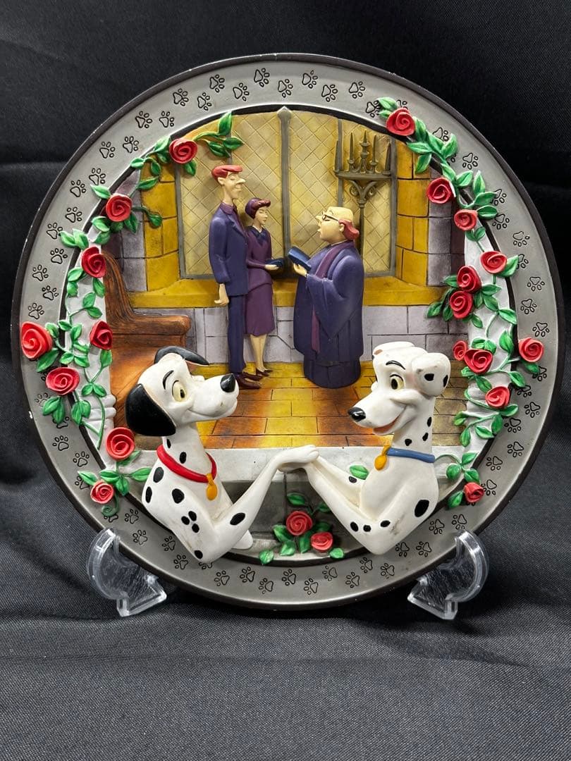 保管品】101匹わんちゃん 3Dプレート Wedding Bells 飾り皿 - メルカリ