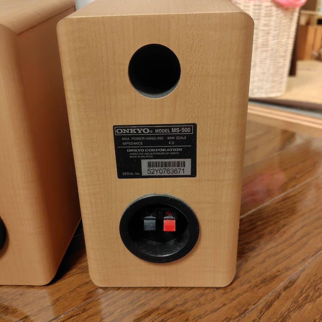 ONKYO製オーディオアンプMA-500U、スピーカーMS-500、ケーブル - メルカリ