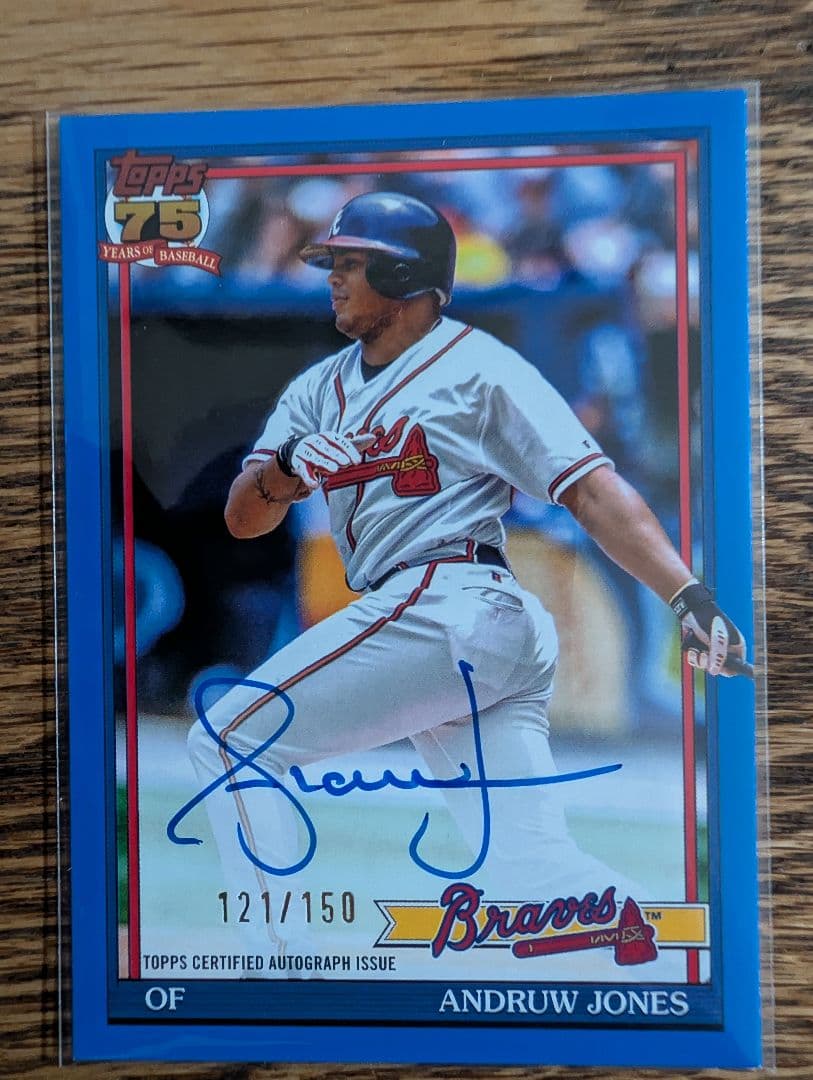 2026 MLB TOPPS series1 アンドリュー・ジョーンズ サイン - メルカリ