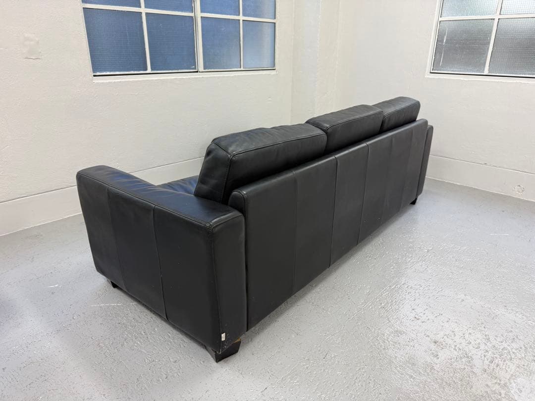 KEYUCA ケユカ 3人がけ L字型ソファ 本革 黒 定価30万円 - メルカリ