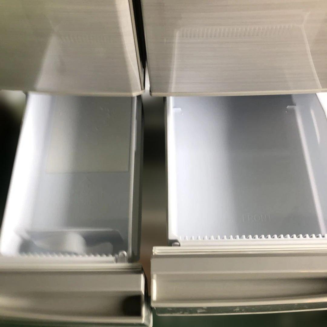 SHARP シルバー 大型冷蔵庫 下部冷凍室付き 冷蔵庫 455L