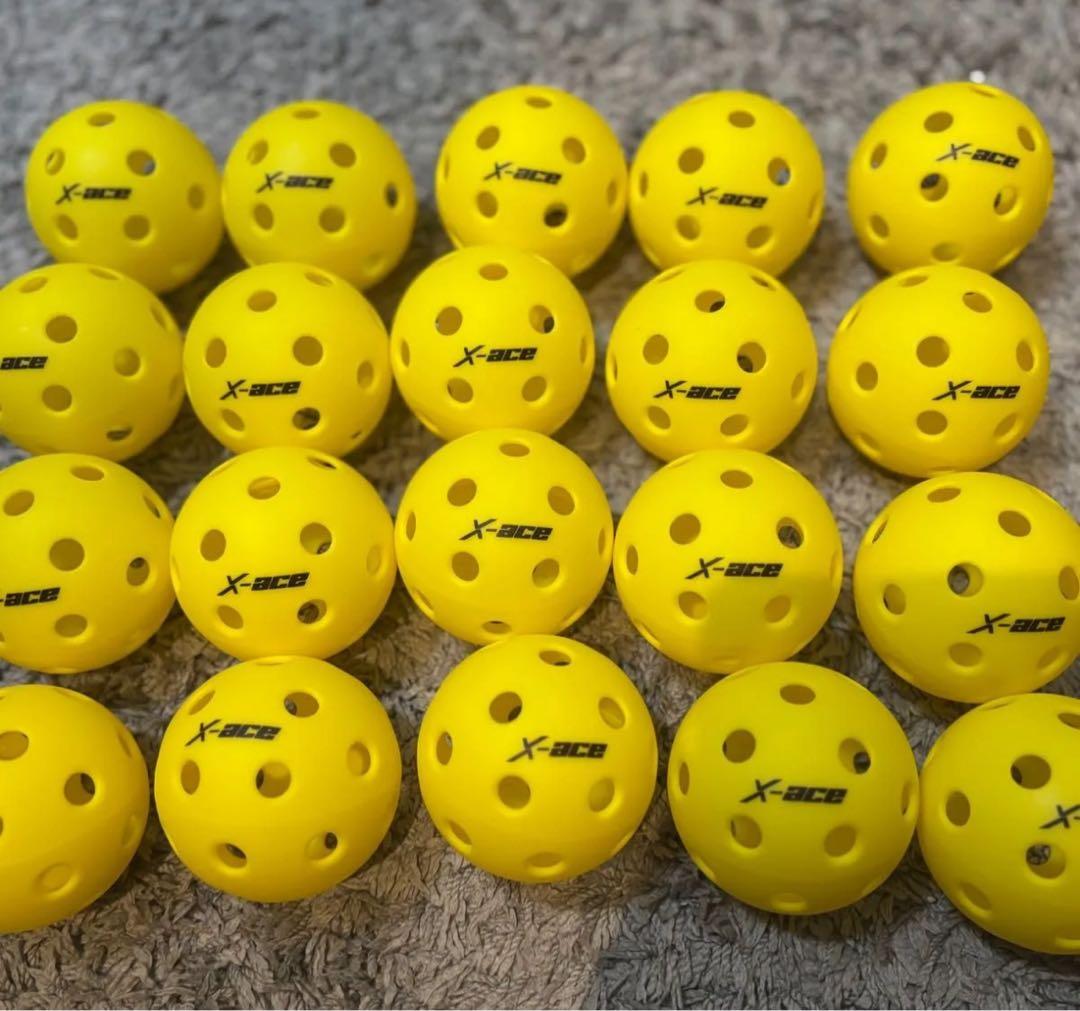 最終値下 新品未使用品 ピックルボール X-ACE 20個セット 屋内用 26穴