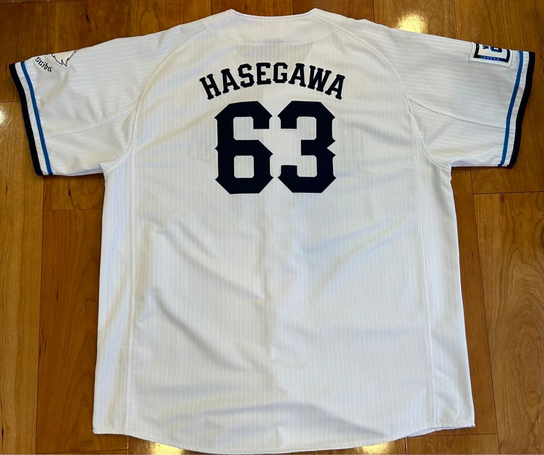 美品】埼玉西武ライオンズ 長谷川信哉 ホームユニ レプリカ L - メルカリ