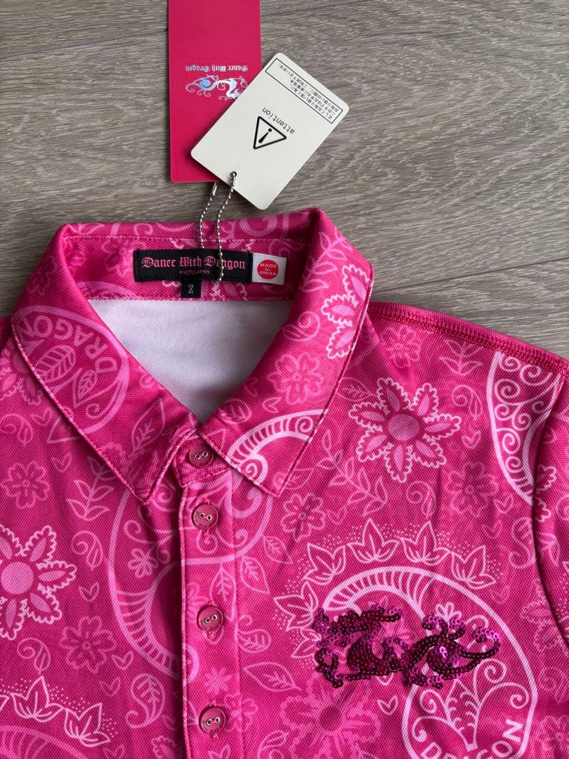 Dance With Dragon ピンクペイズリーシャツ - メルカリ