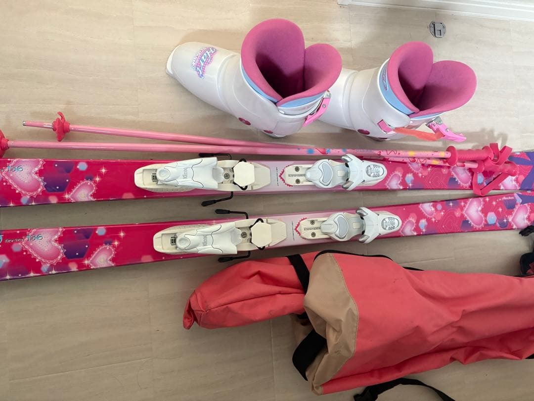 フ*ワ様 子ども用ピンクスキーセット135センチ 公式・アウトレット】レンジャー FR ジュニア SLR プロ（70-120）＋FJ4