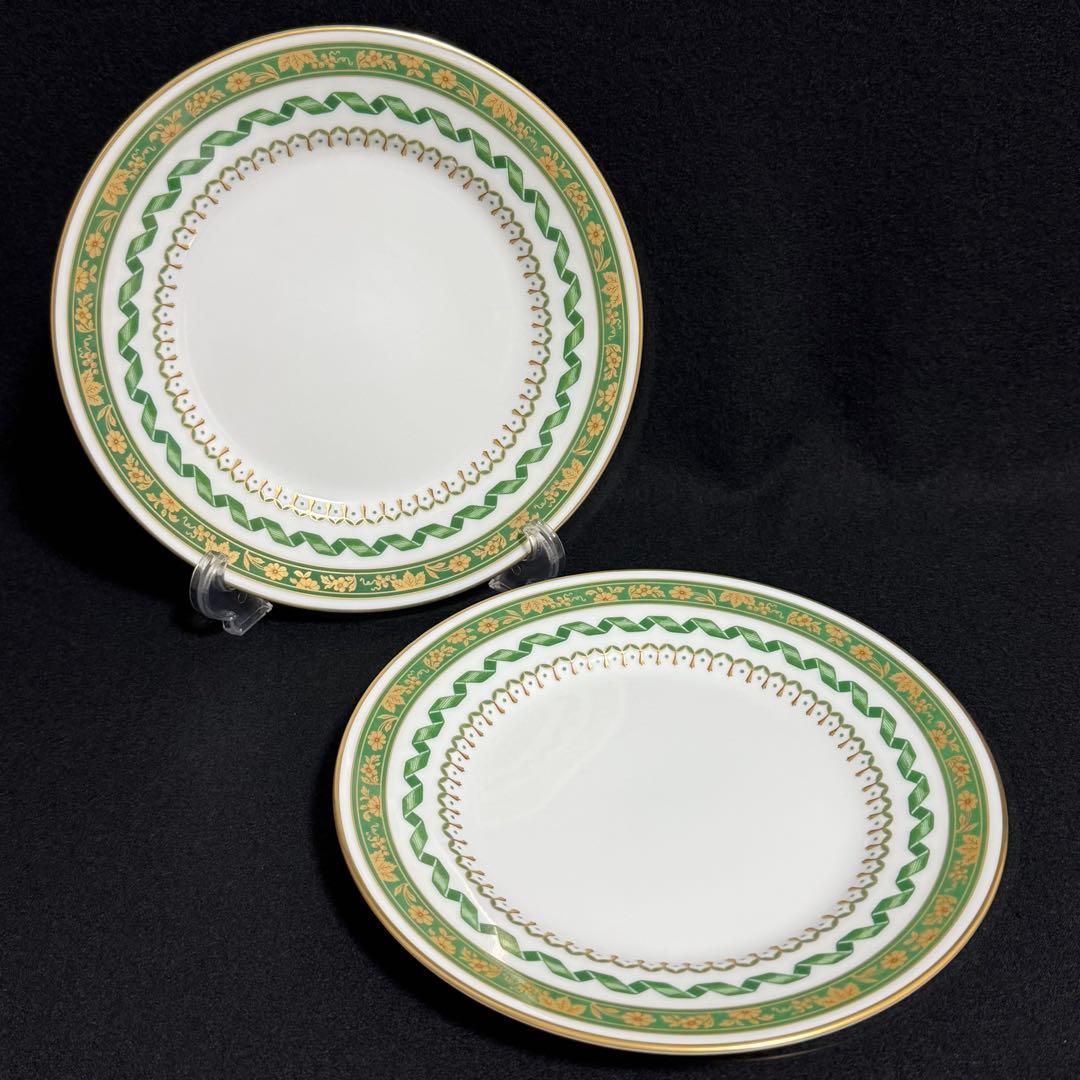 未使用】リチャードジノリ インペロコンテッサ ネロ グリーン プレート