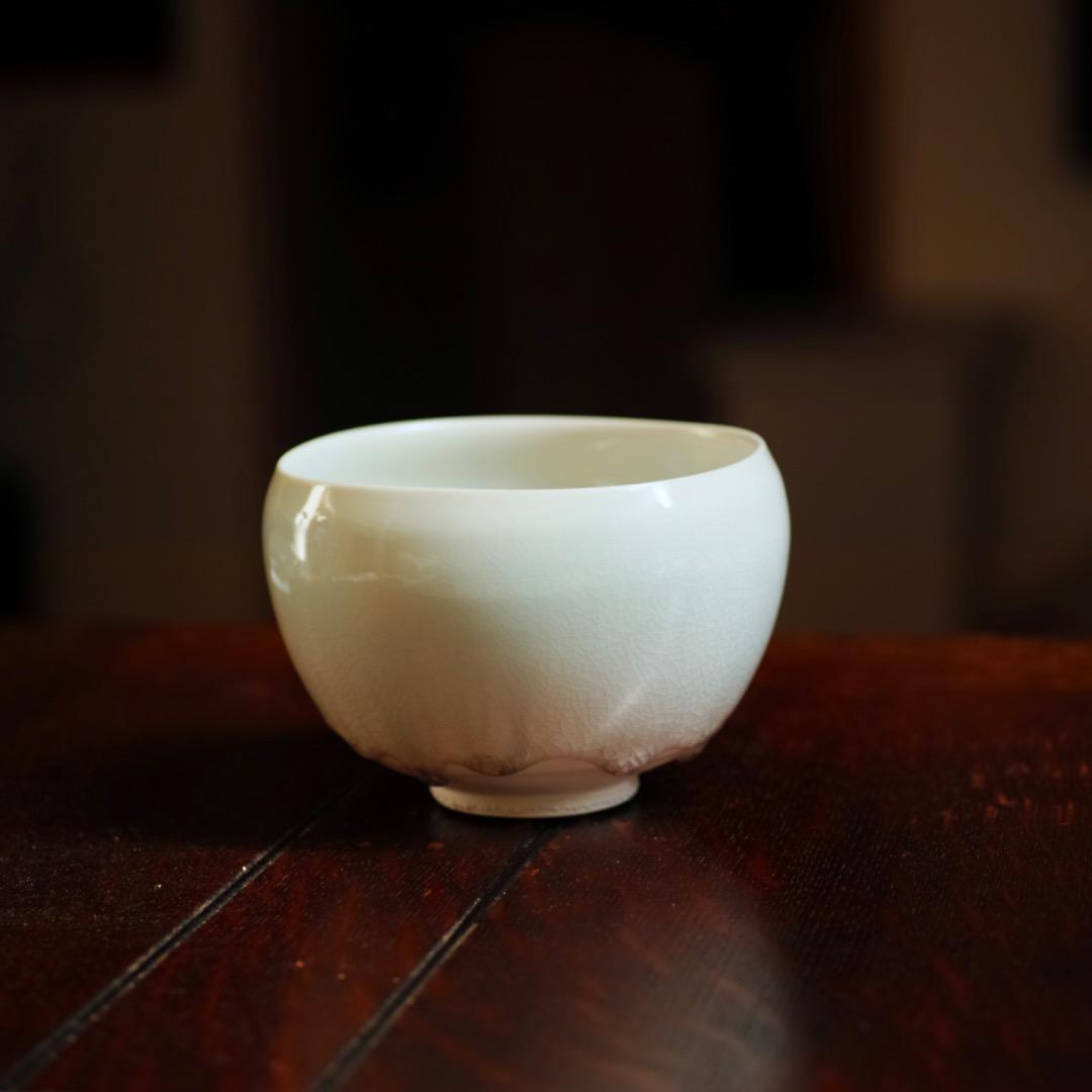 和田山真央 抹茶碗 ミニ抹茶碗「大和桜」ブルー 280ml