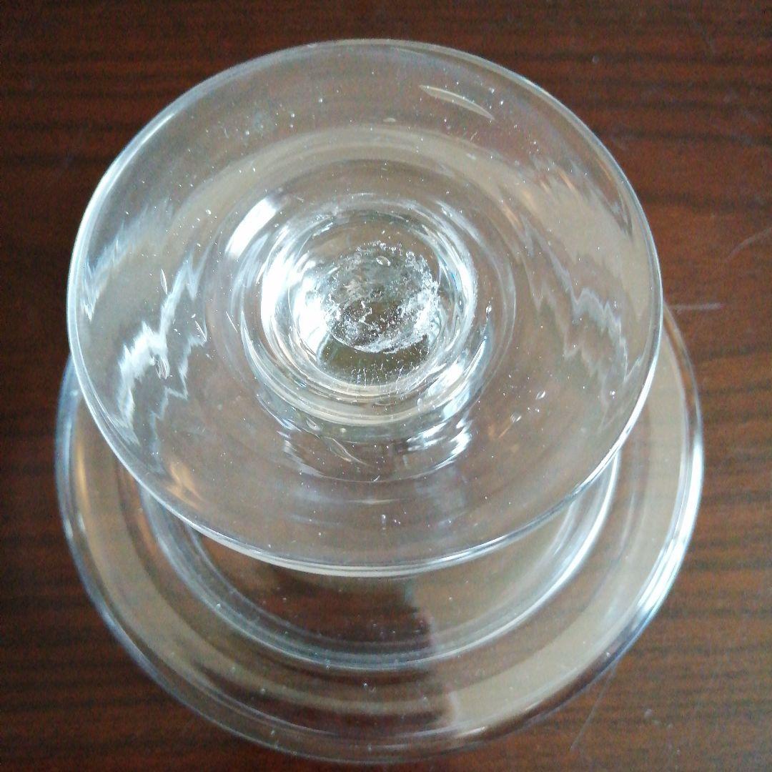 大正ガラス　ケーキスタンド　11.5cm　大正期