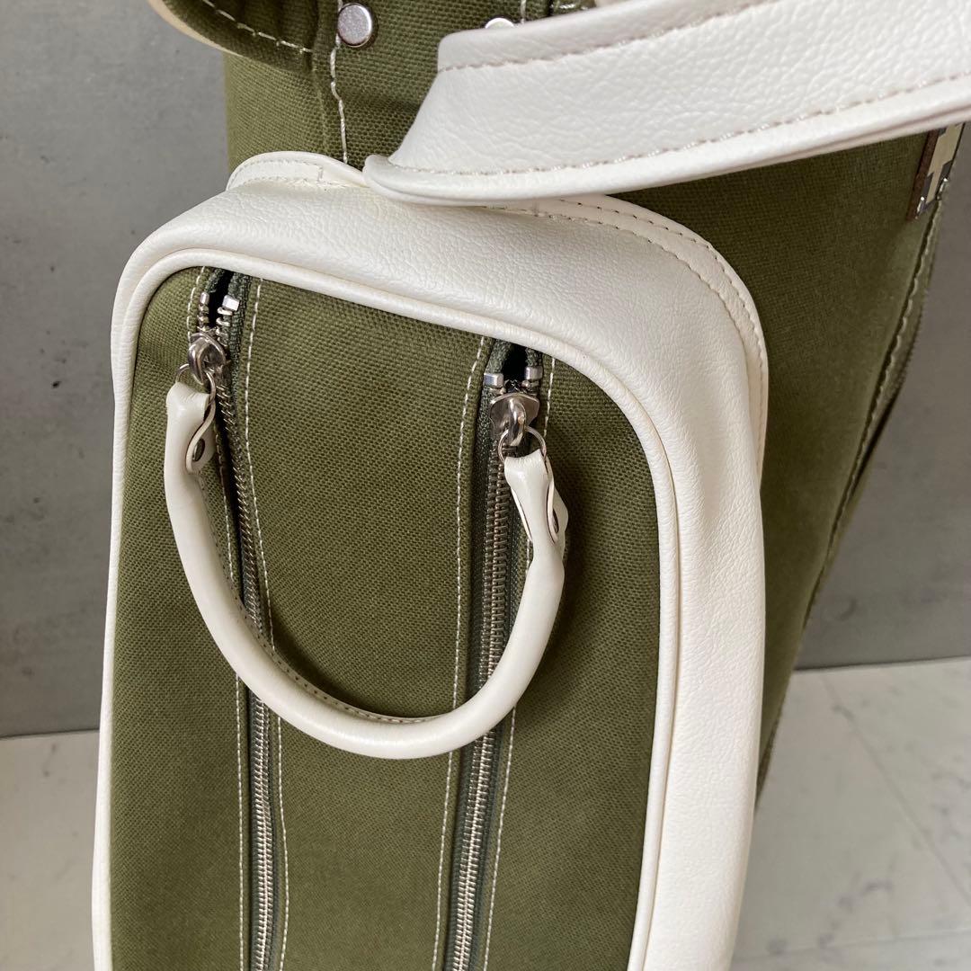 定価97900円⛳️極美品 木の庄帆布 クロスハンドルキャディバッグ