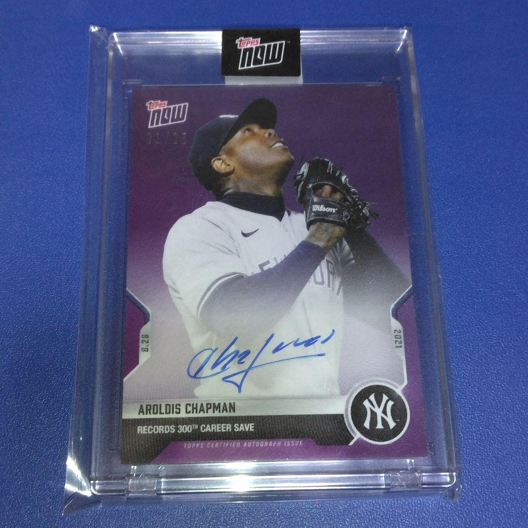 アロルディス チャップマン topps now 直筆サインカード 1/25 - メルカリ