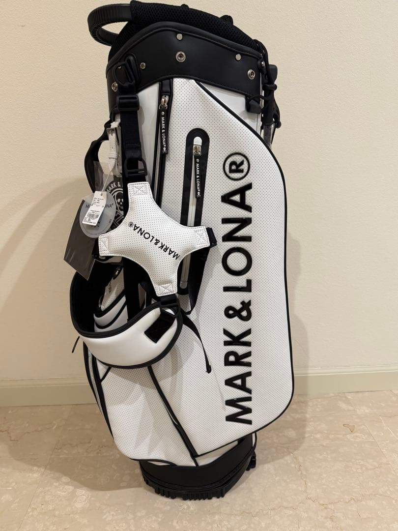 マーク&ロナ スタンド型キャディバック ホワイト 正規品 新品未使用