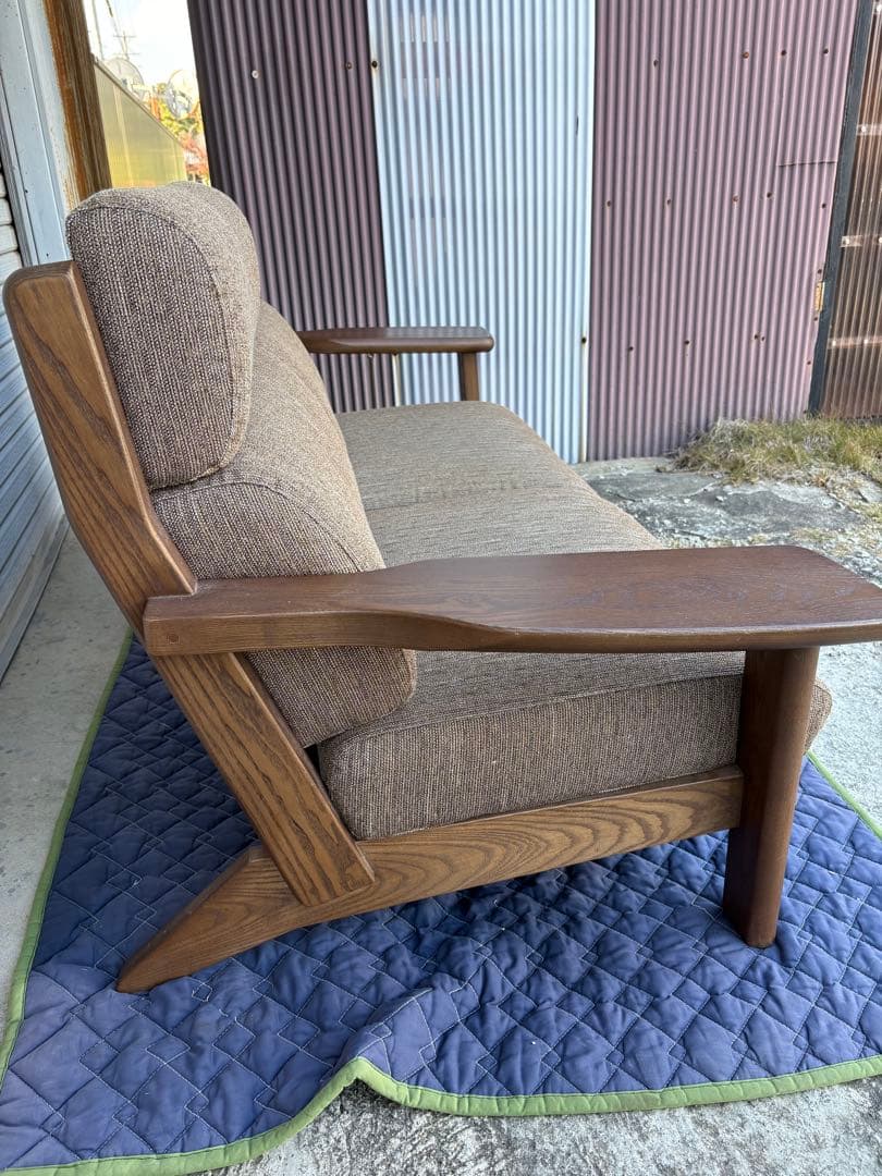 美品 ナガノインテリア 3Pソファ 天然木 LC048 - メルカリ