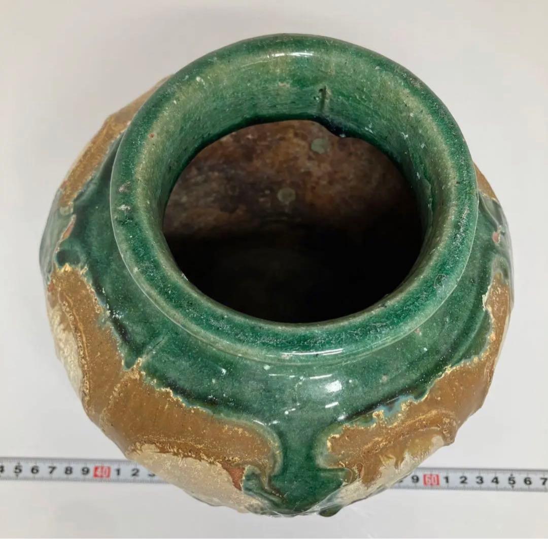 時代物 宋三彩壺 高さ22cm。 y060 - メルカリ