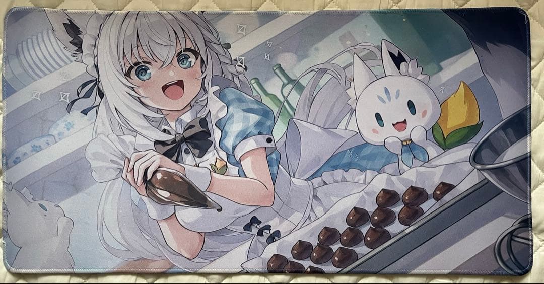 ホロライブ 白上フブキ プレイマット デスクマット - メルカリ