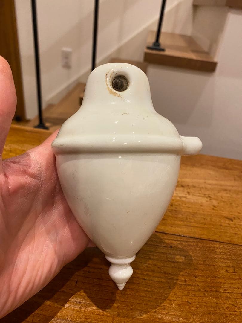 ⑤アンティーク 陶器 ペンダントライト滑車 バランサー 昇降機 照明器具