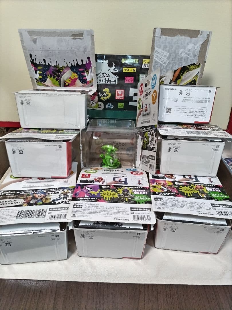 開封使用品】【未初期化】 スプラトゥーン amiibo アミーボ 9体