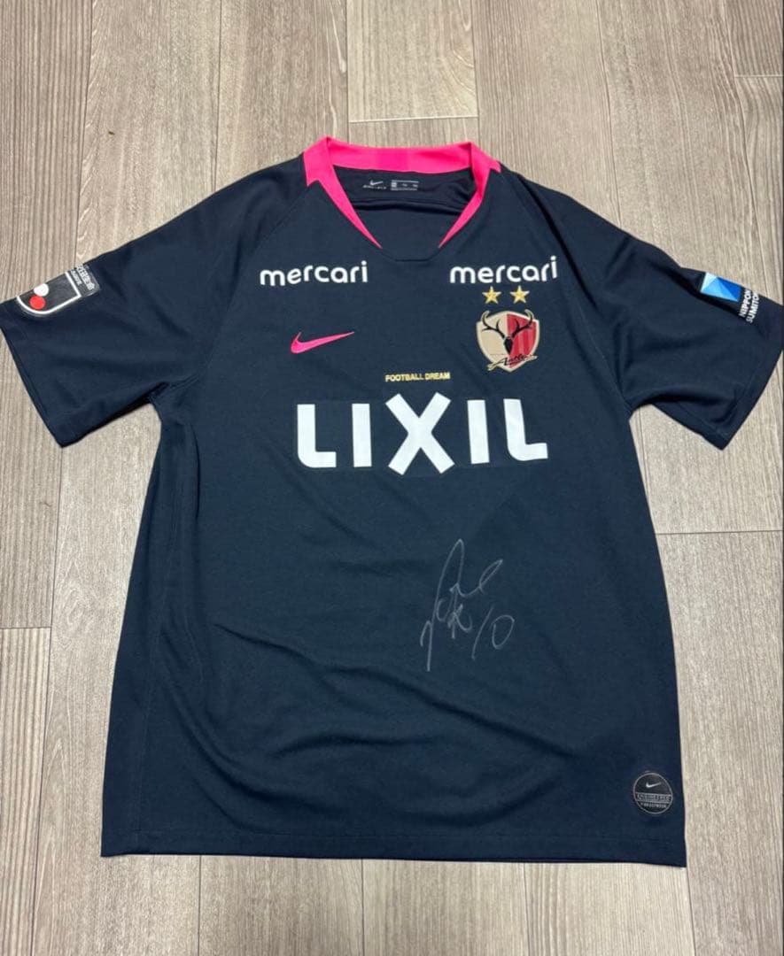 鹿島アントラーズ 2019 2ndユニフォーム XXL No.10 サイン入り - メルカリ