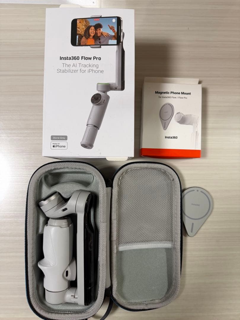 insta360 flow pro ジンバル おまけ付き Flowを購入 - AI追跡搭載スマホ用ジンバル - Insta360