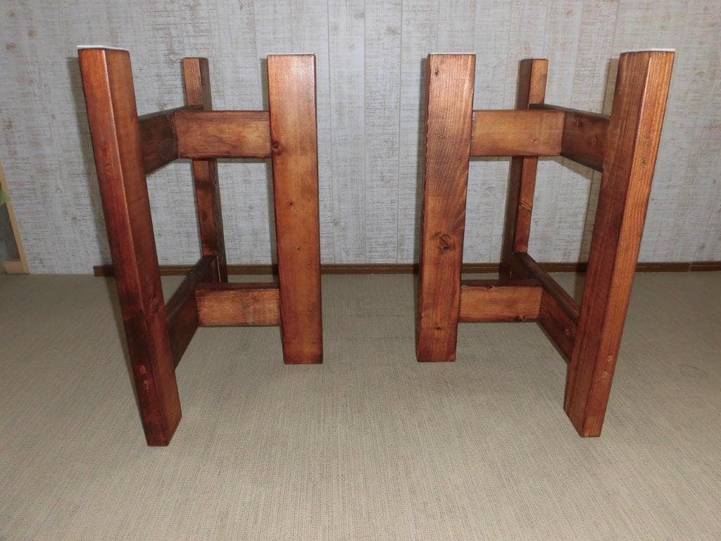 木製脚　ダイニング用　高さ65cm　天然木　無垢　パーツ　茶色塗装 楽天市場】B-01-B◇木製脚 ダイニング用 高さ65cm 天然木 無垢 パーツ