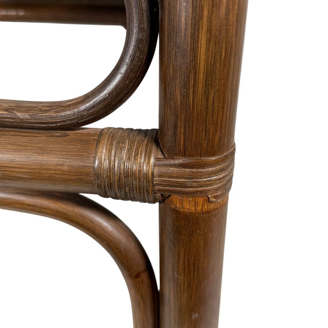 KZ035 【希少デザイン】コスガ kosuga ラタン籐 ガラステーブル - メルカリ