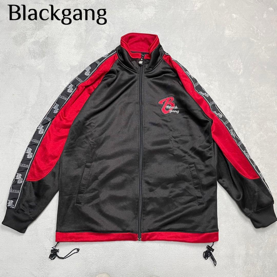 90s Black gang ブラックギャング トラックジャケット ジャージ - メルカリ