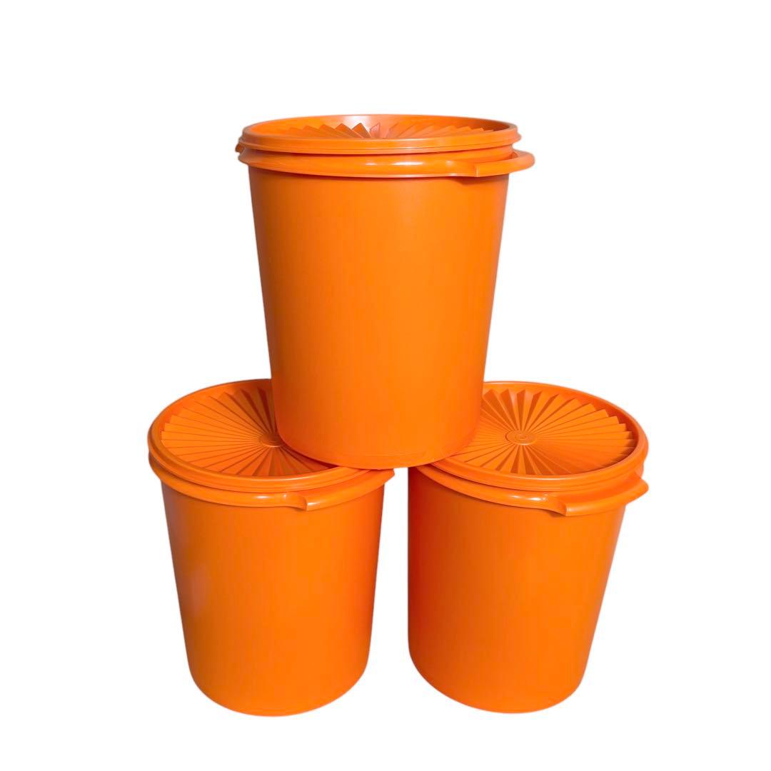 タッパーウェア マキシデコレーター オレンジ 5.5L 3個セット - メルカリ