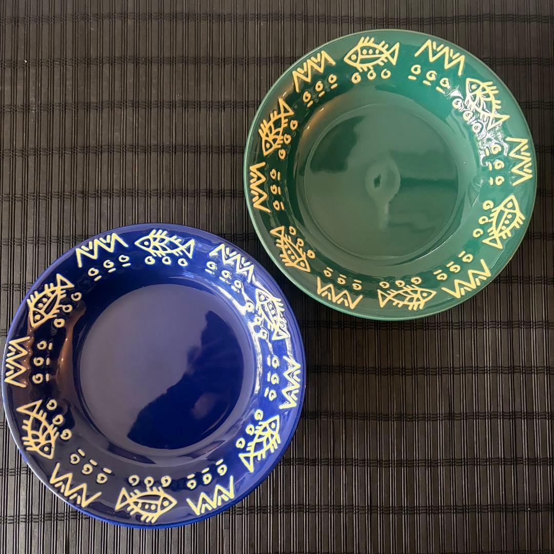 三洋陶器 【藤井風】魚柄ミッチャム カレー皿 パスタ皿 2客 - メルカリ