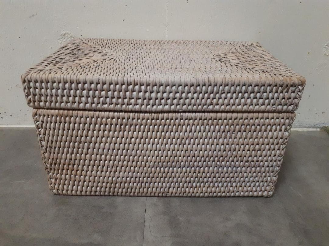 WTWダブルティー ROTAロタ ラタンバスケット／ボックス ホワイト