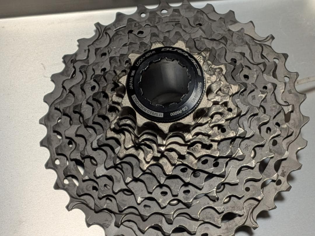黒*猫様 Shimano DURA-ACE CS-R9200-12 スプロケ 1 Shimano Dura-Ace CS-R9200 12-Speed Cassette - Components