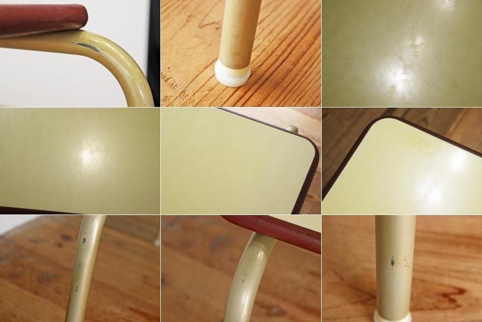 レトロ 幼稚園 センターテーブル ローテーブル 机 展示台 ディスプレイ