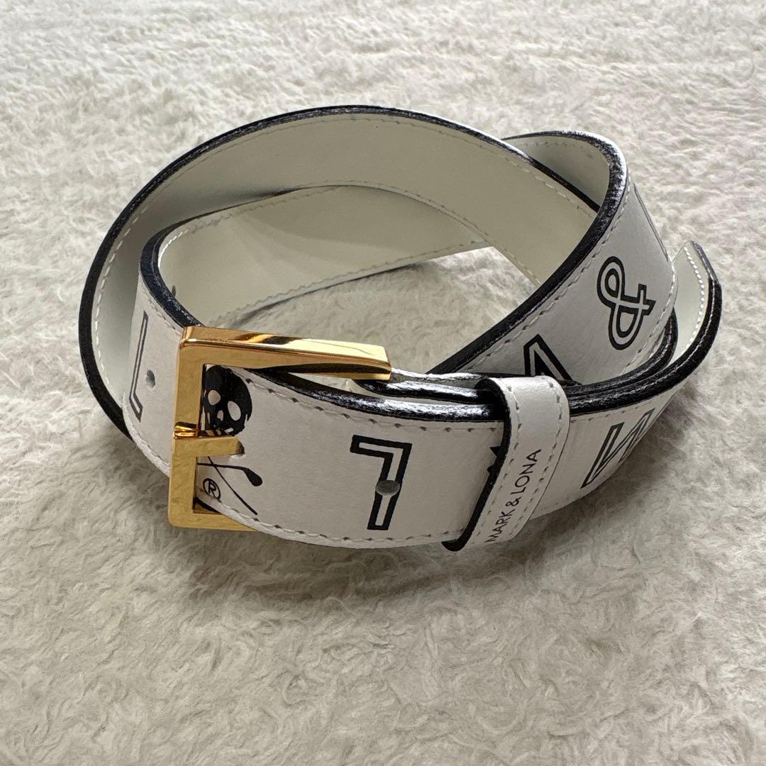MARK&LONA マークアンドロナ　レザーロゴベルト　スカルロゴ　日本製 Yahoo!オークション -「マークアンドロナ ベルト」の落札相場・落札価格