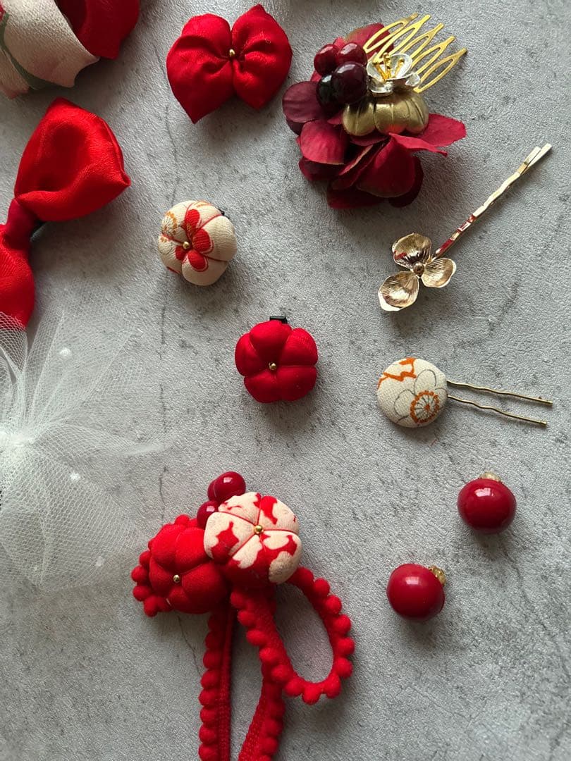 み*う様 七五三 七五三髪飾り ヘッドドレス 着物髪飾り リメイク髪飾り