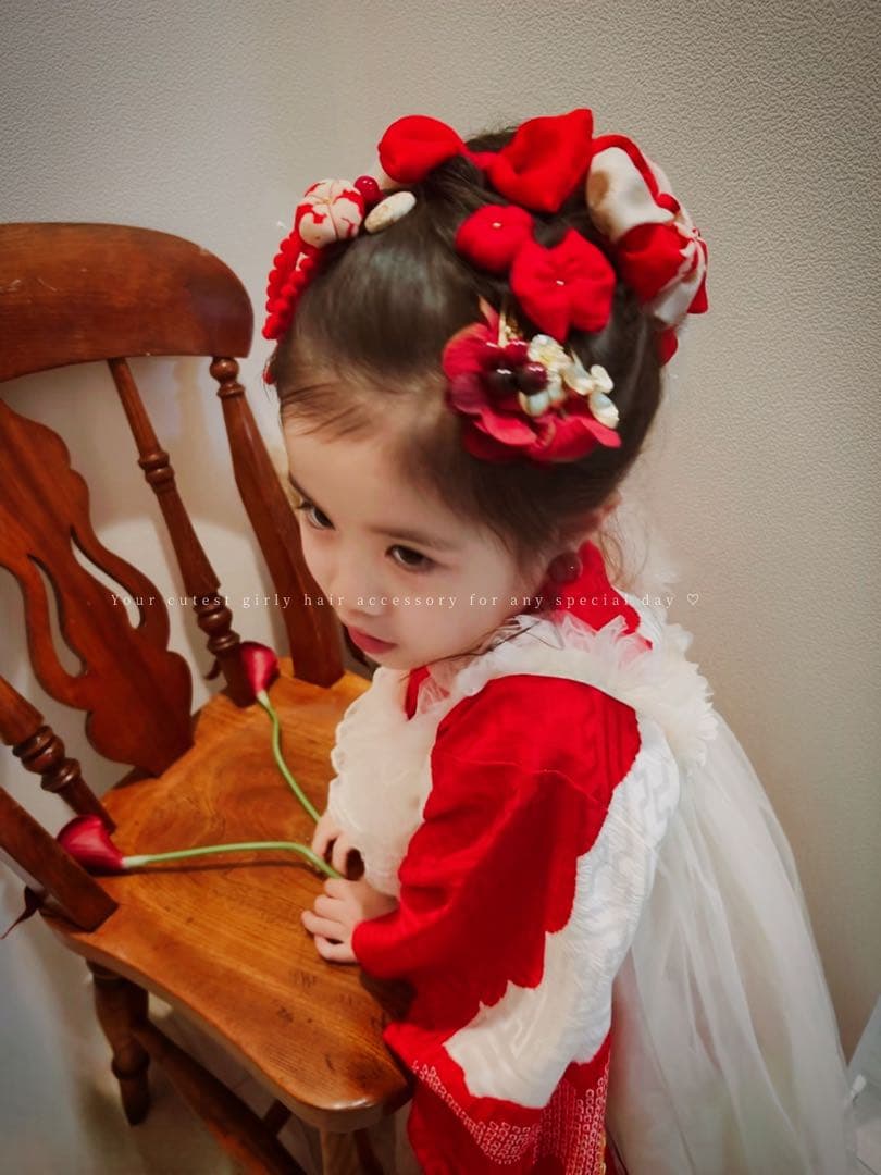 み*う様 七五三 七五三髪飾り ヘッドドレス 着物髪飾り リメイク髪飾り