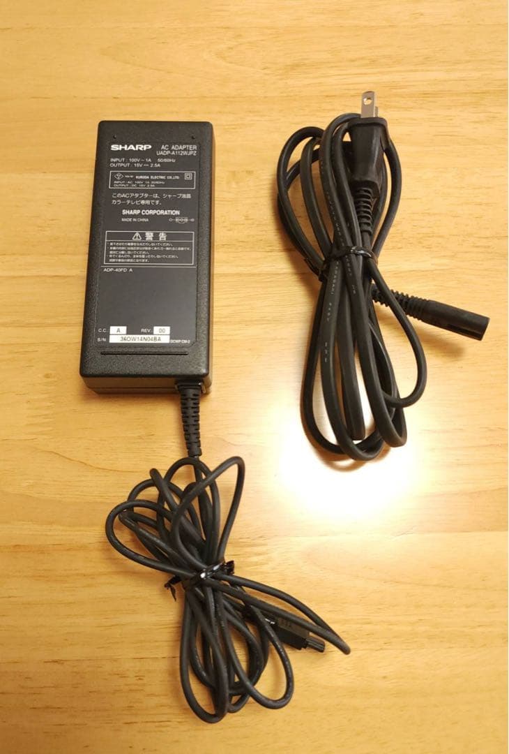 動作品 UADP-A112WJPZ AQUOS用純正ACアダプター - メルカリ