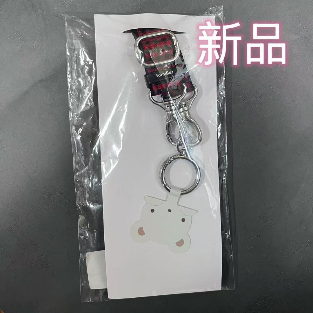 ファミリア ショルダーストラップ 赤 チェック - メルカリ