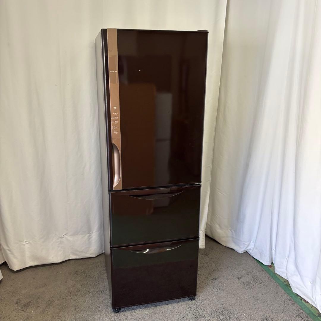 外観美品 ☆72 冷蔵庫 日立 スリム 大型 右開き300-400ℓ 安い 綺麗 設置