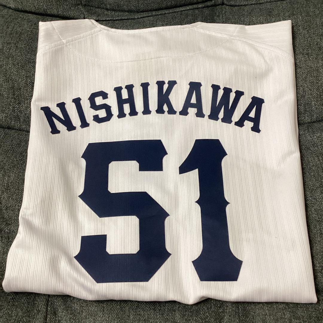 Mサイズ】西武ライオンズ西川愛也選手ユニフォーム - メルカリ