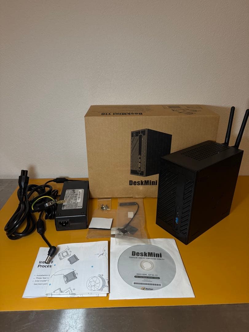 【OS付】ASRock DeskMini 110 Pentium G4600 Amazon | ASRock Intel H110搭載 ベアボーンPC Desk Mini 110/B/BB