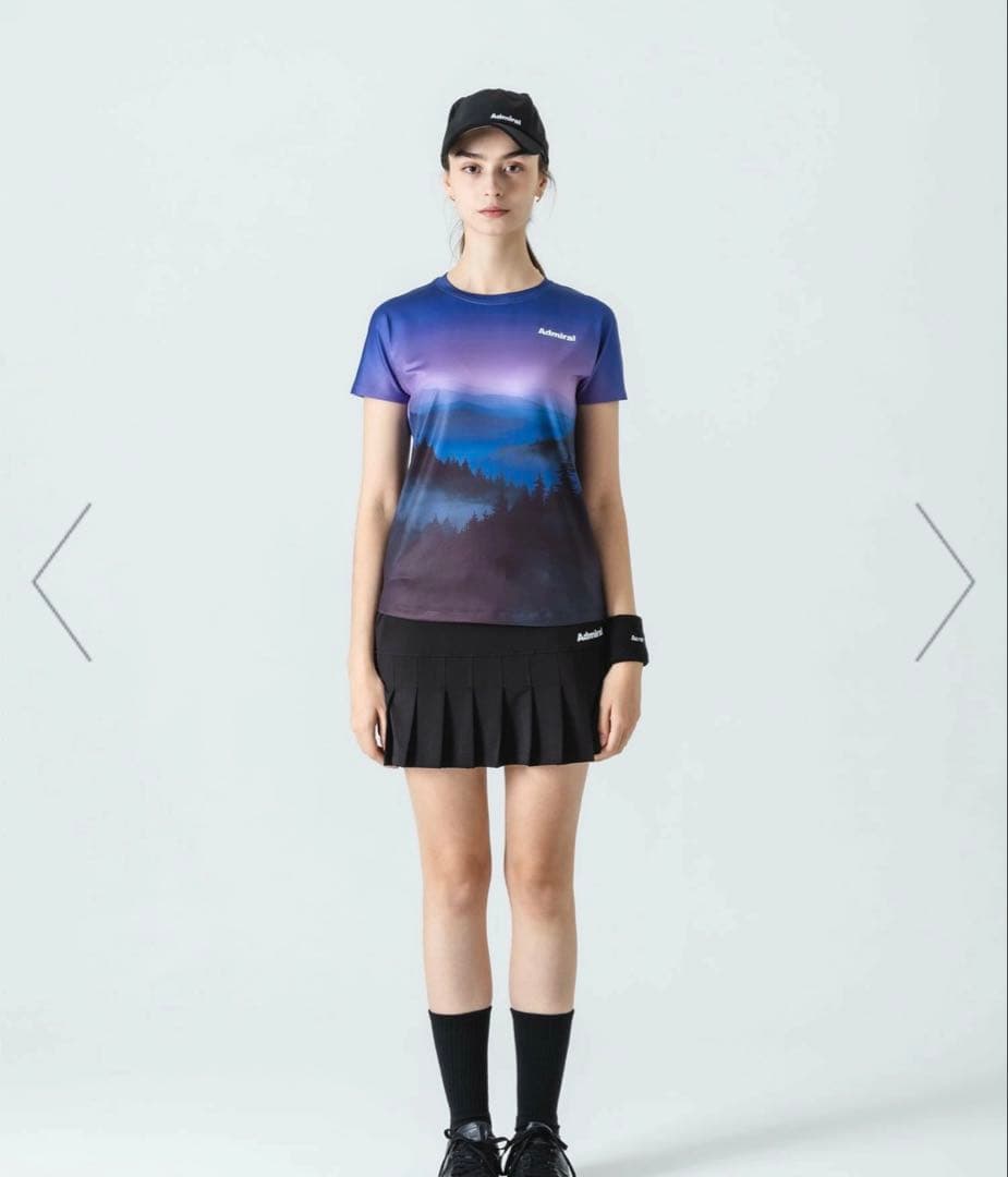 Admiral グラデーション風景Tシャツ 最新2025秋冬モデル Lサイズ