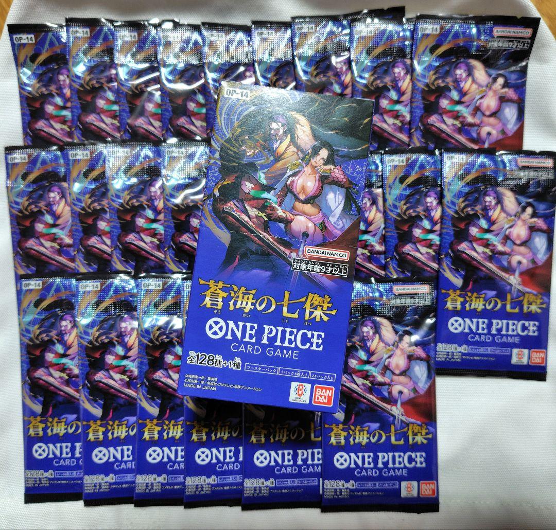 蒼海の七傑 1BOX 24パック ワンピースカード OP14 - メルカリ