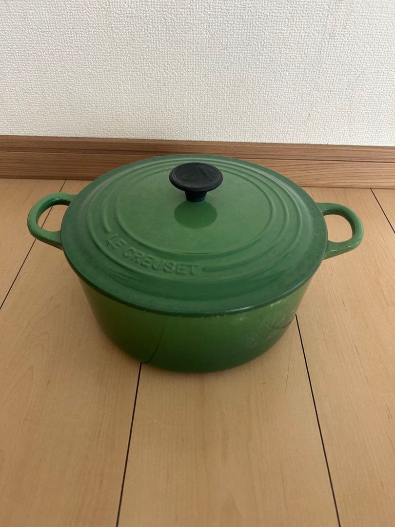 LE CREUSET　ココット ロンド レーシンググリーン22cm LE CREUSET - ルクルーゼ ココットロンド 鍋 22cm グリーンの通販 by
