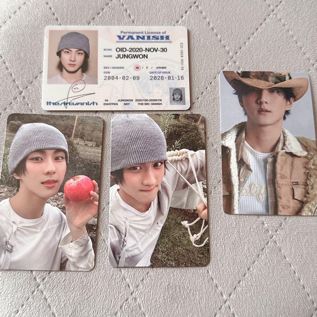 ENHYPEN THE SIN : VANISH トレカセット ジョンウォン - メルカリ