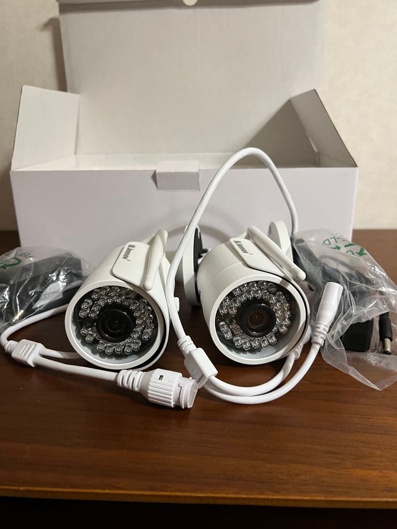 JENNOV] 防犯カメラ ワイヤレス 2台セット モニター付き 未使用品