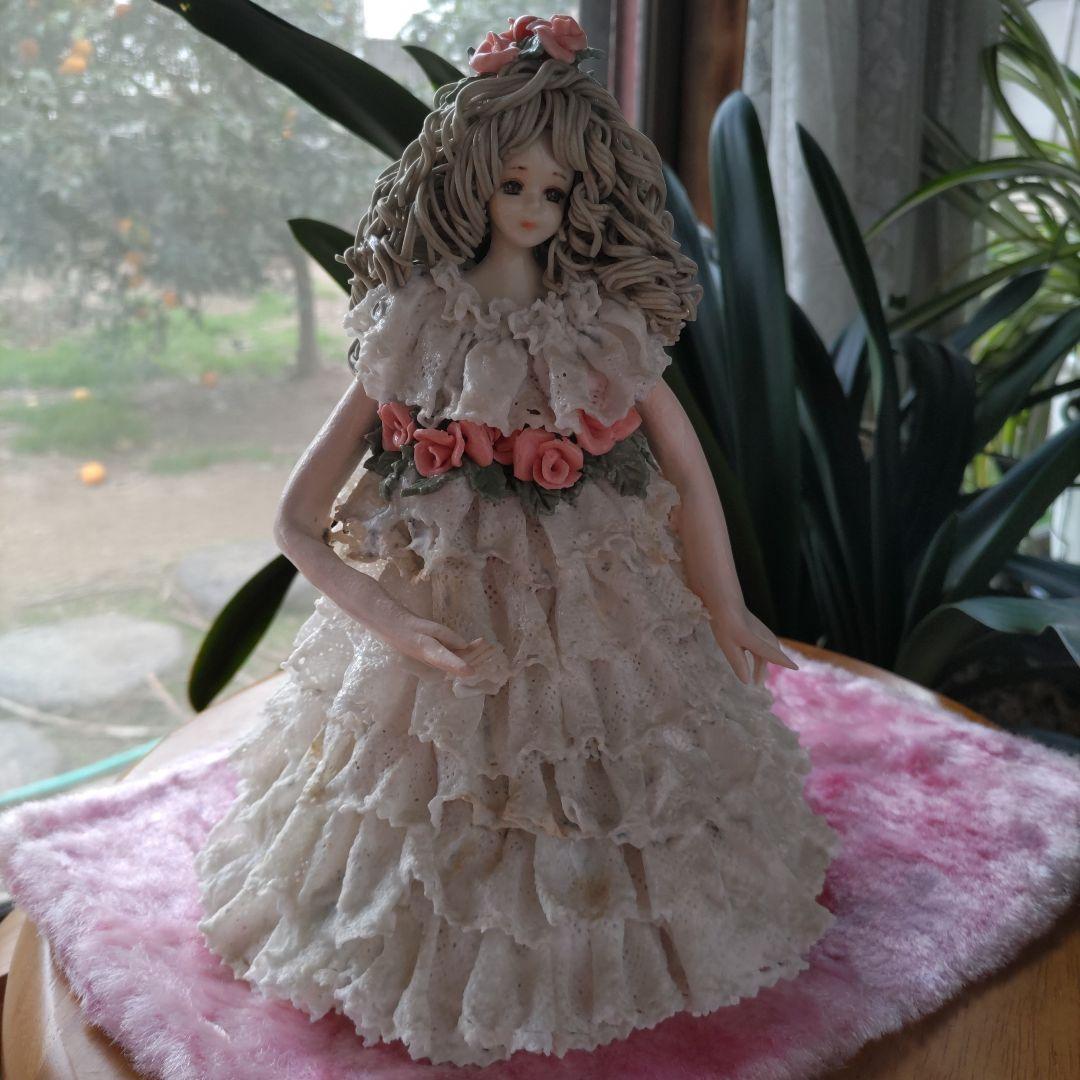 陶器人形 置物 ロマンドール ハンドメイド レースドール - メルカリ