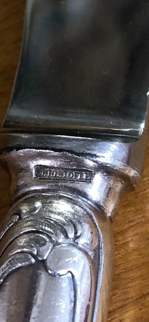 クリストフル ナイフ ● マルリー ナイフ 20.5cm シルバー 銀 2本