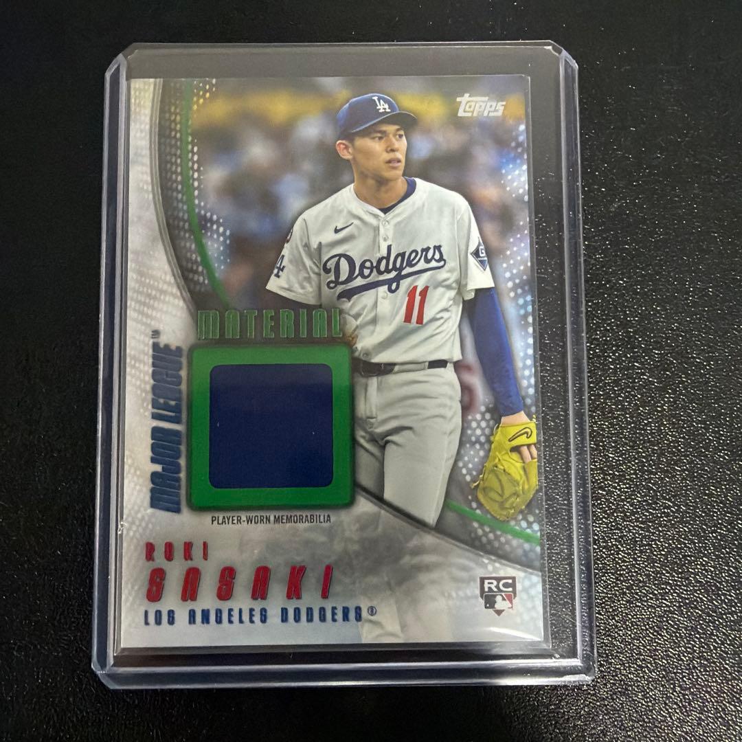 2025 Topps 佐々木朗希 RC パッチ /99 ドジャース - メルカリ