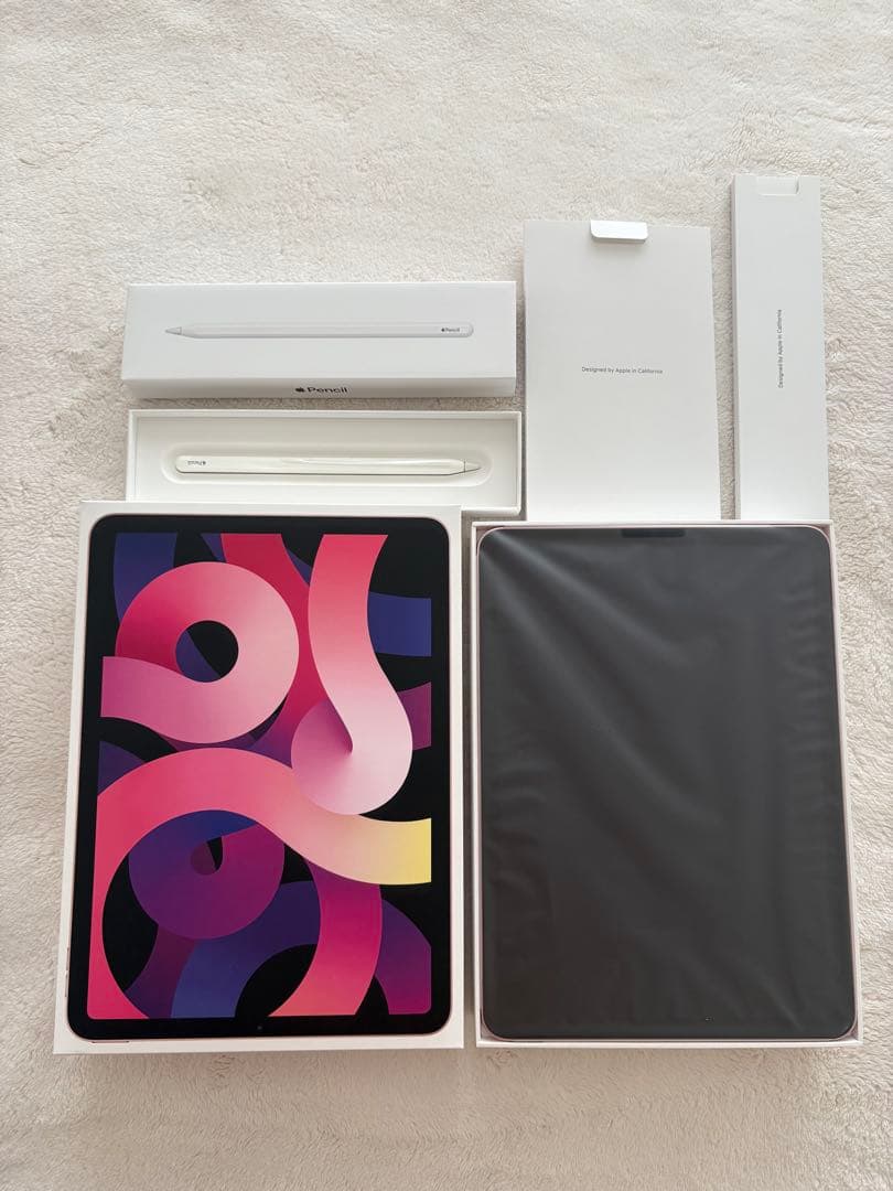 iPad Air 第4世代 ローズゴールド +Apple Pencil 第2世代 iPad Air 第4世代 256GB ローズゴールド MYH52J／A 国内版SIMフリー