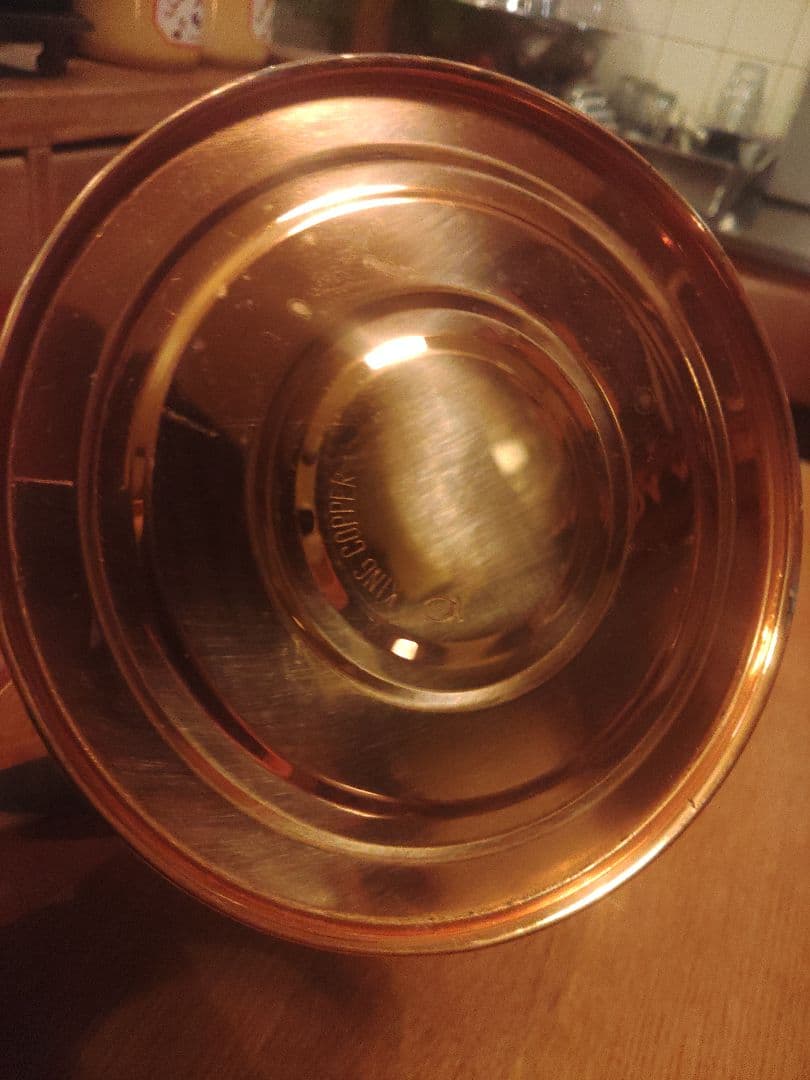 未使用　北欧 銅製ケトル やかん　2.0L　キングカパー　金芝