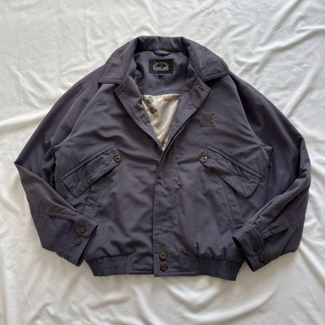 90's vintage 短丈ブルゾン ネイビー アメカジ シティーボーイ - メルカリ