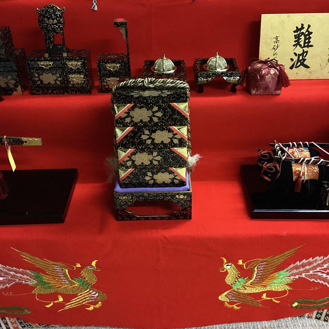 雛人形 七段飾り 西陣織高級金襴 難波 45号 熊倉基安作 中古品 - メルカリ